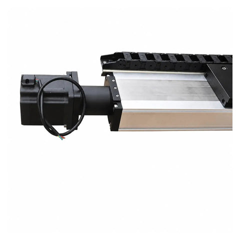 Rock Solid Gantry Type Ball Screw Xy Linear Motion Stage Rig For Cnc Machining Heavy Duty aluminum motor and rail setup mounting.