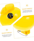 Close-up of yellow whistle in Two Pack Portable Three Tone Pigeon Training Whistles For Communication And Outdoor Loft Training Bird Supplies