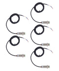 Inductive Proximity Switch Kit With 10mm Sensing Distance 2 Wire Normally Open IP65 Proximity Sensor For AC DC 0 To 250V 150Hz 400mA Output Rock Solid ABS And Aluminum Alloy Housing Easy Mount, 5-pack sensors
