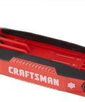 Folding 25 Key Hex Key Set, 3 Pack, Durable Composite Construction with Rubber Grip, visible tools partially open