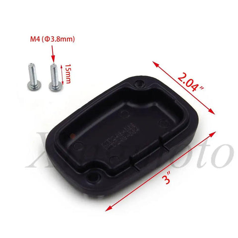 Bolt On Replacement Clutch Fluid Reservoir Cap Left Caliper Master Cylinder Cover For 2008 2014 Touring Bikes Plain Black