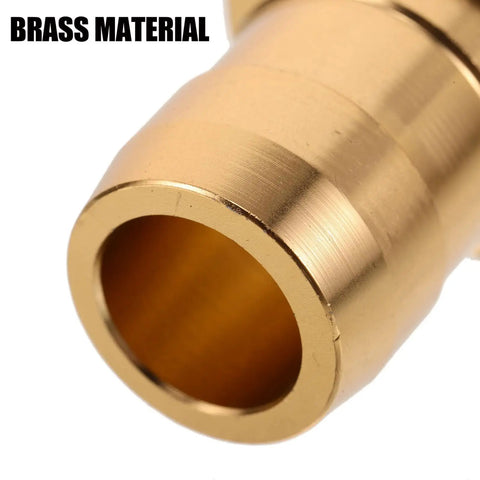 Super Cool Brass Hose Connector Repair Kit With Secure Male Female Couplings Heavy Duty Clamps And Gaskets For Quick Garden Hose Fixes And Outdoor Use brass connector close-up