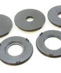 Precision Router Table Insert Ring Set With Straight Up Tough Build Quality For Three Inch Outer Diameter rings arranged on a surface.