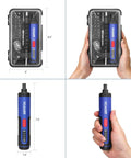 4V Cordless Electric Screwdriver With LED Light 2000mAh USB Rechargeable Battery Adjustable Torque 38 In 1 Bit Set