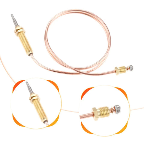 Low Pressure LPG Propane Patio Heater Gas Control Valve Kit With Three Eighth Inch Flare Inlet And Outlet, brass thermocouple