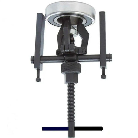 Beefy 3 Jaw Pilot Bearing Puller Bushing Extractor Tool with forged steel jaws and black oxide finish, even pressure design