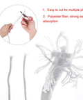 Person cutting Self Watering Wick Rope Set, 30 Ft Total With 5 Sizes 1/4 1/5 1/6 1/8 1/12 Inch Polyester Fiber Wicking Cord