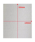 150 x 120 mm beefy heat shield insulation plate for microwave ovens, front view of 15 X 12 Cm Microwave Mica Sheets Pack of 2