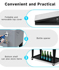Portable Rolling Cooler Ice Chest Cart Trolley for Outdoor Parties and Patio Decks 80Qt beer cooler features and benefits