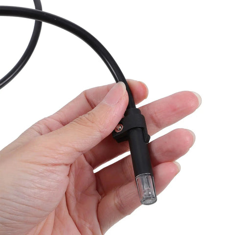 Flame Sensor Igniter Sensing Rod Kit For Boilers And Home Heating Systems, High Sensitivity Detection, Easy Installation, Low Maintenance Replacement For Furnaces And Industrial Boilers, Universal Sensor Rod For Furnace And Boiler Control, black wired flame sensor rod in hand
