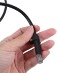 Two Pack Industrial Flame Sensor Replacement Kit For Furnaces With Plastic Burner Rods, High Sensitivity Flame Detection, Easy Install, No Fuss Home Heating System Upgrade close-up black sensor with cable