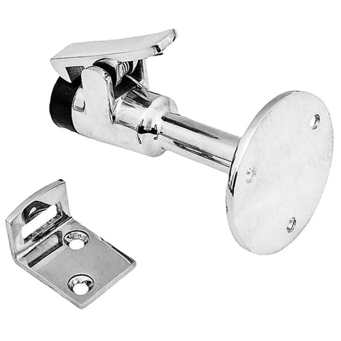 Marine Grade 316 Stainless Steel Heavy Duty Door Stopper Set For Boats And Yachts Long Door Catch With Anti Collision Hatch Holder Surface Mirror Finish Keeps Doors Open Like A Pro On Ships