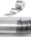 High Temperature Glass Fiber Reflective Heat Barrier Tape With Adhesive Backing for Car Engine Bay, aluminum mylar wrap on pipe