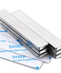 Four Pack Neodymium Bar Magnets With Double Sided Adhesive For Science Experiments STEM Projects Craft Fridge Kitchen Office 60 X 10 X 3 Mm