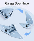 2 Pack Heavy Duty Hinges For Garage Doors 14G Galvanized Steel For Residential Doors Rust Resistant Easy DIY Install