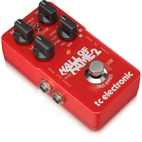 Hall Of Fame 2 Reverb Pedal With MASH Footswitch Shimmer TonePrint Access Stereo In And Out True Bypass Analog Dry Through