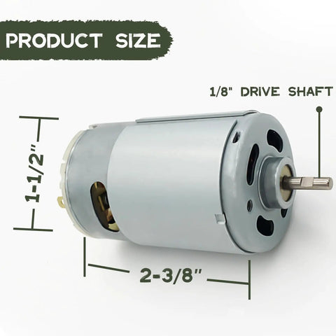 HighWild 6V Deer Feeder Motor Spinner Drive Kit Universal Replacement Heavy Duty 1/8" Shaft Motor Game Corn Pellet Wildlife Feeding System Restore Reliable Rotation For Hunting Setup