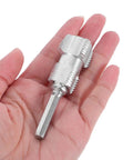 Heavy Duty Electric Drill Pipe Threader Tool With Alloy Inner Hole Threading Cutter For Fast Hose Pipe Repair And Plumbing Jobs shown in hand