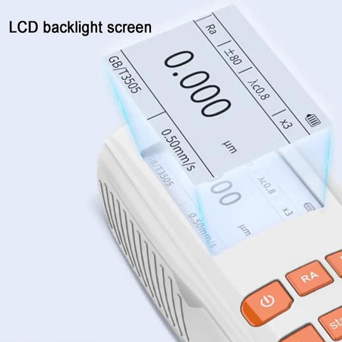Go-To Portable Handheld Surface Roughness Gauge With LCD Display And Metal Probe, Ultra Precise 0.001 μm, Close-up View