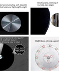 Heavy Duty Lazy Susan Turntable Bearing With Glass Top For Dining Table Organization, details of aluminum alloy and polished edges