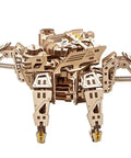 Six Legged Walking Robot Wooden Puzzle Kit For Adults DIY Hexapod Model With Self Propelled Motion Terrain Navigating Crawler Adjustable Speed Dial Realistic Insect Action Hands On Fun Craft Project, wooden hexapod model