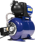 One Point Six HP Shallow Well Pump Booster System With Tank For Home Garden Lawn Farm Irrigation Beefed Up 1000 GPH 1200W Jet Pump