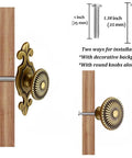 Gold Brass Cabinet Knobs Set Dope Retro Mushroom Drawer Pulls With Backplates Boss Dresser Handles For Kitchen Cabinets Cupboards Wardrobes Easy Install 8 Pack Classic Charm, brass knob with 25 mm and 35 mm screws