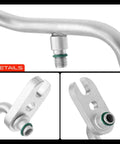 Heavy Duty AC Discharge Line Hose Assembly For Chevrolet Traverse Gmc Acadia Buick Enclave 2007 2012 showing detailed fittings and connections.