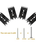 4 Piece Slab Clamping Dogs Set For Woodworking And CNC Slab Flattening Dogs With 2 Designs And 4/5 Pointed Teeth Secure Workpieces