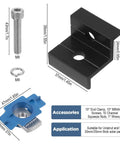 10 Piece Solar Panel End Clamps Mounting Kit For Unistrut And Aluminum Rails 30mm And 35mm With Nuts Bolts And Wrench Easy Install