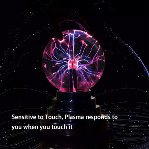 Plasma Ball Light With Touch Sensor USB Powered Lightning Globe For Parties And Gifts Safe And Fun Interactive Science Toy 3 Inch Plasma Globe For Teens And Curious Minds Epic Birthday Holiday Gift