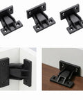 Solid As A Rock 12 Pack Panel Clip Connectors showing black ABS fasteners for hidden cabinet and furniture mounting.