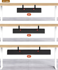 36 Inch Under Desk Cable Management Tray With Clamp And Screws, Large Fabric Cord Organizer, three sizes under a 70-inch table