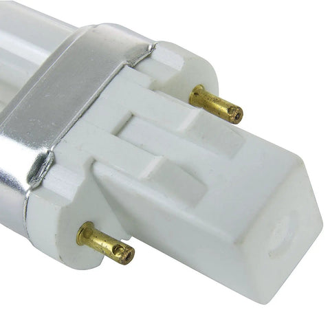 Close-up of Two Pack 13W GX23 2 Pin CFL Bulbs 827 Warm White 800 Lumens U Shaped Twin Tube Light Bulbs Energy Efficient Compact