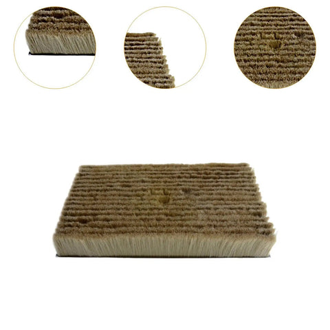 Bunker brush included in Golf Bunker Practice Mat With Realistic Sand Pit Feel Outdoor Training Accessory For Adults for realistic swings.