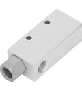 Heavy Duty Pneumatic Vacuum Generator And Air Operated Ejector Pump Featuring Solid Aluminum Frame For Machine Tool Shops Delivers Deep Suction Power Zero Leak Valves And Smooth Operation For No Sweat Setup On Busy Floors, showing aluminum valve block.