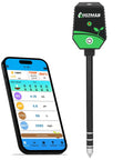 8 In 1 Soil Meter For Garden And Hydroponics pH Moisture EC Light Fertility Salt Humidity Temperature Tester with app interface