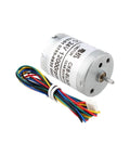 High Performance 24.4MM BLDC 6PPR Brushless Motor for DIY Robot Projects, 12V 24V, with wires, compact design