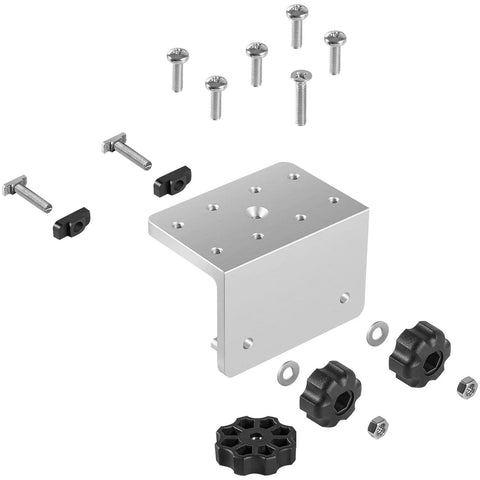 2 Pack 90 Degree Boat Gunnel Track Mount Brackets for Rod Holders, Downriggers, Fish Finders and Marine Accessories, Aluminum Mounting Bases for Anglers, Easy DIY Boat Rig Up and Extra Mounting Spots, aluminum bracket with screws