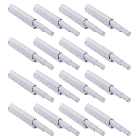 Premium Soft Close Retrofit Kit For Kitchen Cabinets And Bedroom Drawers Using Sturdy Nylon Buffers To Kick Loud Noise To The Curb And Keep Your Cabinet Doors Moving Silky Smooth Always - 16 nylon buffers arranged in a row.