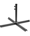 Universal Heavy Duty Patio Umbrella Cross Brace Stand For Outdoor Umbrellas, Aluminum Construction, Fits 9ft And 10ft Models