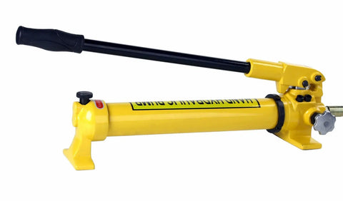Pro Grade Two Speed Hydraulic Hand Pump Delivering Bone Hard Pressure For Grease Monkey Maintenance Duties Featuring Rapid Cycle Valves And Threaded Hose Connectors With Spare Seals