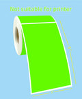 3 X 5 Inch Rectangle Adhesive Color Coding Stickers Fluorescent Green 250 Count Pack With Dispenser Box For Easy Inventory Tracking And Quick Peels From The Liner Perfect For Office And Warehouse Use roll view