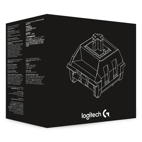 Image of the Renewed Tactile Gaming Keyboard Switch Kit Compatible With Pro X featuring component design on packaging.