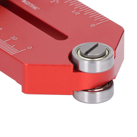 Close-up of adjustable length guide on Table Saw Thin Jig With Aluminum Alloy Build, Fits 19mm And 30mm T Slot Tracks