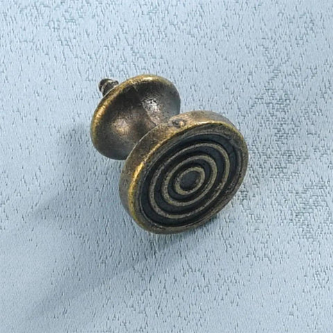 Slick 10 Piece Mini Drawer Knobs With Solid Antique Brass Finish And Hella Durable Rustproof Metal Hardware For Sweet Cabinet Makeovers Including No Sweat Self Tapping Screws For Quick DIY Swaps