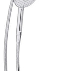 Awaken 2-In-1 Shower System with handheld, three spray modes, chrome finish, fixed head and handheld unit, smooth operation.