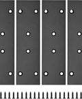 Five Pack Stainless Steel Mending Plates Flat Straight Brace Brackets Four Inch By Two Inch With Screws For Tables Cabinets Shelves