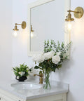 Industrial Style Wall Sconce With Clear Globe Glass Hardwired Vanity Light Off Switch Vintage Farmhouse Loft Bedroom Lighting Fixture For Homes 110 120 Volt Max 40W E26 Base Ready For Bathroom Vanity Or Hallway Use mounted on bathroom wall