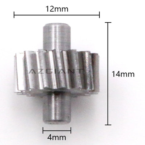 Close-up of a Mirror Folding Gear 15 Teeth Exterior Mirror Gear Made Of Durable Metal with dimensions for Land Rover Freelander and Volvo XC90.